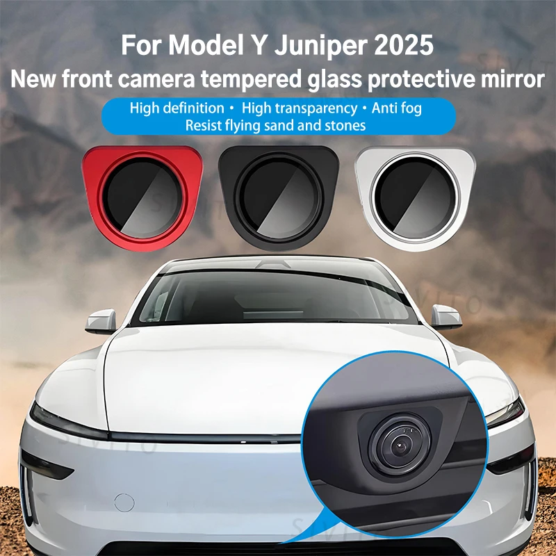 Picture 5: For Tesla Model Y Juniper&Model 3 Highland 2026 Front Bumper Camera Lens Guard Protector Front Camera Protector Shield Rainproof