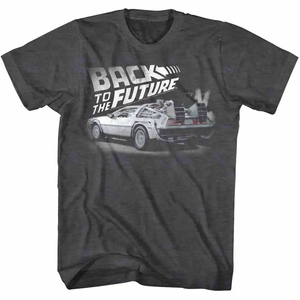 Back To The Future Men'S T Shirt Faded Vintage Logo Time Travel Machine Movie