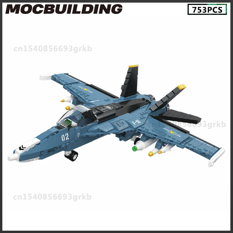 

MOC Building Blocks Military Fighter Model DIY Bricks Birthday Present Airplane Assembling Toys Christmas Gifts Collection Plane