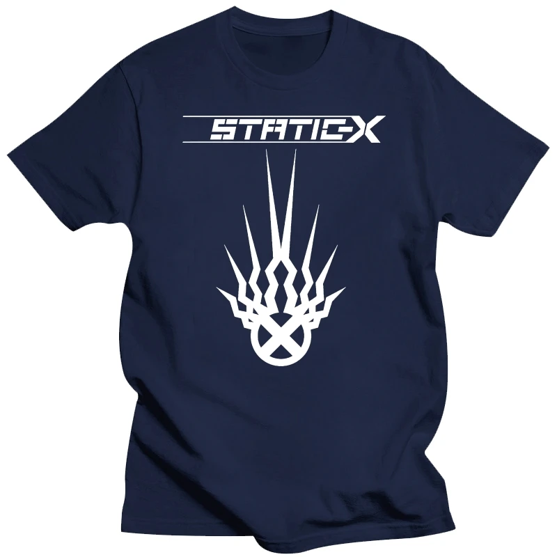 Static-X Project Regeneration poster album cover metal hard rock music T Shirt all sizes S-5XL men's Black White