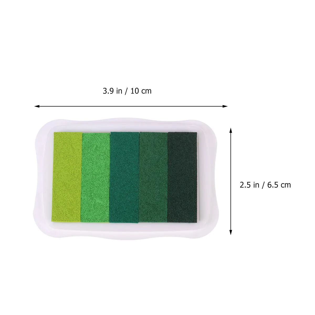 وسادة حبر متدرجة مكونة من 5 ألوان متعددة الأسطح تستخدم على قماش الورق والخشب رائعة لتزيين الزفاف والهدايا والأنشطة الحرفية باللون البني #1