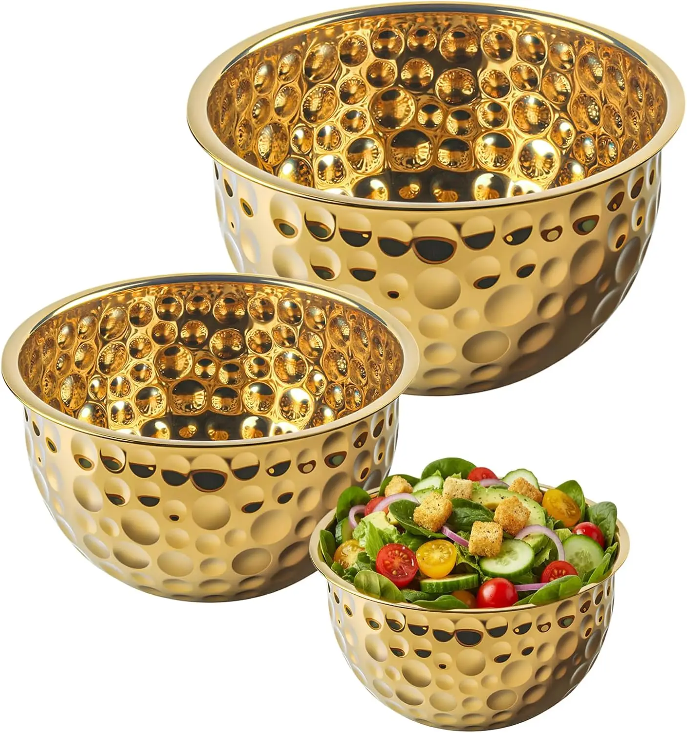 Gold Mixing Bowls H…