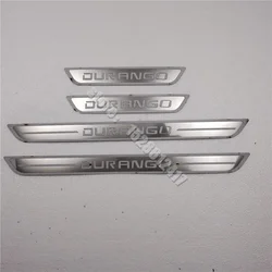 For DODGE DURANGO 2011-2020 Stainless Steel Door Sill Scuff Plate Stickers Protector Guard Welcome Pedal Threshold Car Styling