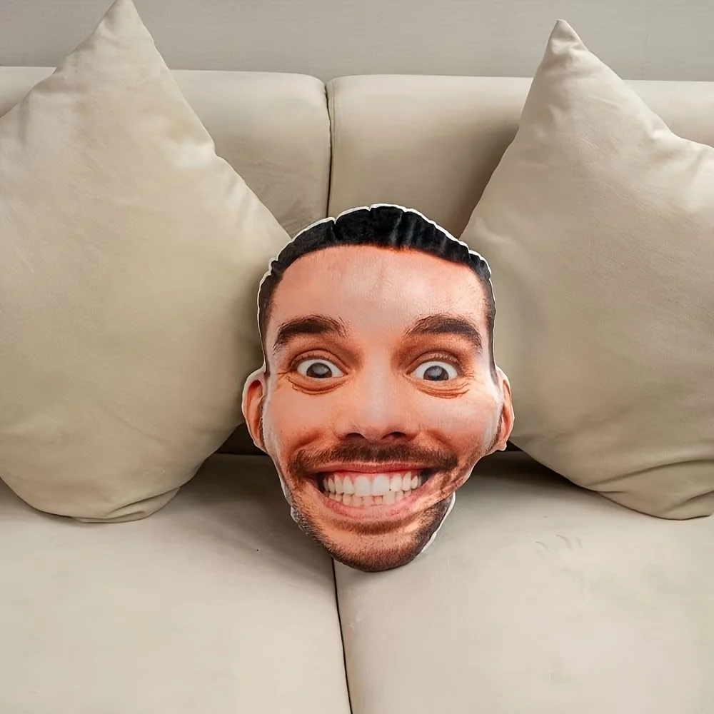 [Customizable Design] Custom Photo Plush Cushion—Fun and Personalized Holiday, Home Decor, and Sleep Companion, Available in Various Sizes, Suitable for Thanksgiving, Valentine's Day, Halloween, and Birthdays, Offering Both Decorative and Practical Value