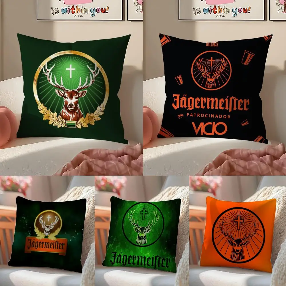 J-Jager-M-meisters-S Kissenbezug, Leinen-Kissenbezug, weiche Dekoration für Sofa, Zuhause, Zimmer