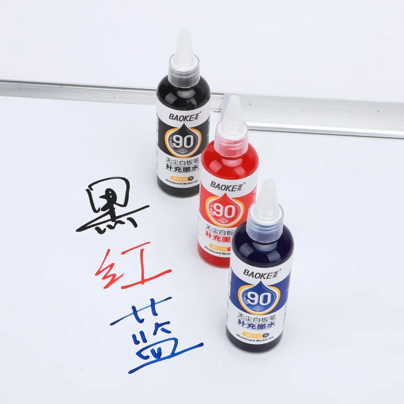 Imagem -03 - Baoke White Board Marker Ink Tinta sem Poeira Ms236 90ml