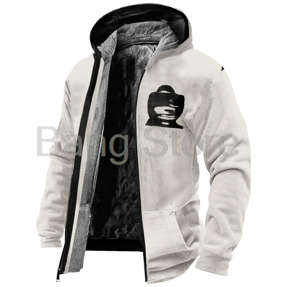 Don Toliver Hardstone Psycho Blur Zipper Jacket Unisex Long Sleeve Thickened Winter Parka 3D Prints Streetwear Coat