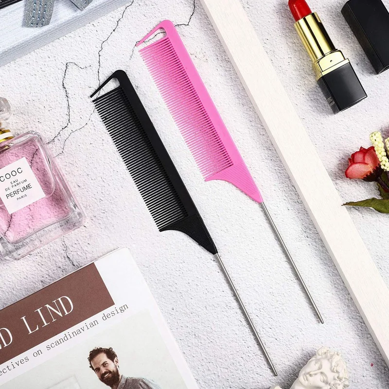 30 Pieces Pintail Comb Rat Tail Comb Hairdressing Styling Comb Teasing Comb Parting Sectioning Comb Anti-Static Heat Resistant