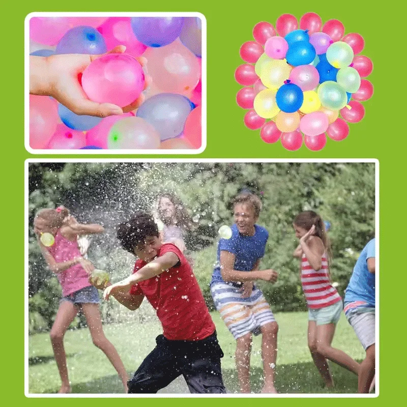 Self-Sealing Water Balloons, Colorful 111/333Pcs Rapid Fill Water Balls for Summer Parties, Beach Pool Water Fight Activities - view 3
