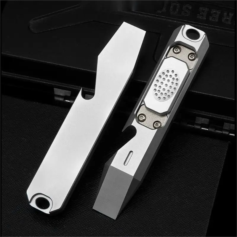 103mm TC4 Titanium Alloy Crowbar Multi-function Screwdriver Push Slider Anti Stress Outdoor Camping Bottle Opener EDC Tools