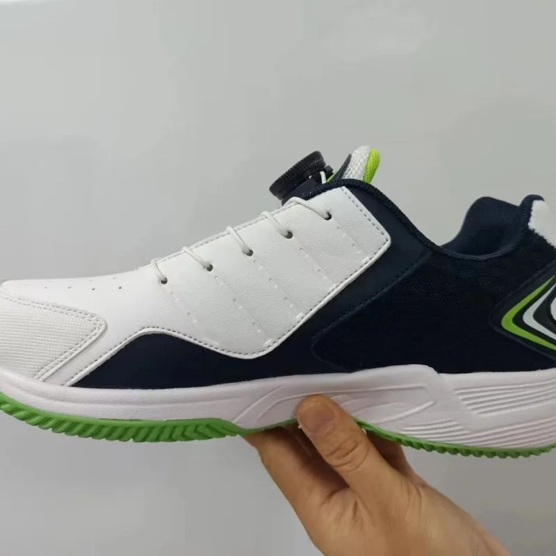 Sapatos de badminton de botão giratório profissional, Tênis de mesa, Calçado Esportivo Confortável Resistente ao Desgaste, Sapato de tênis masculino