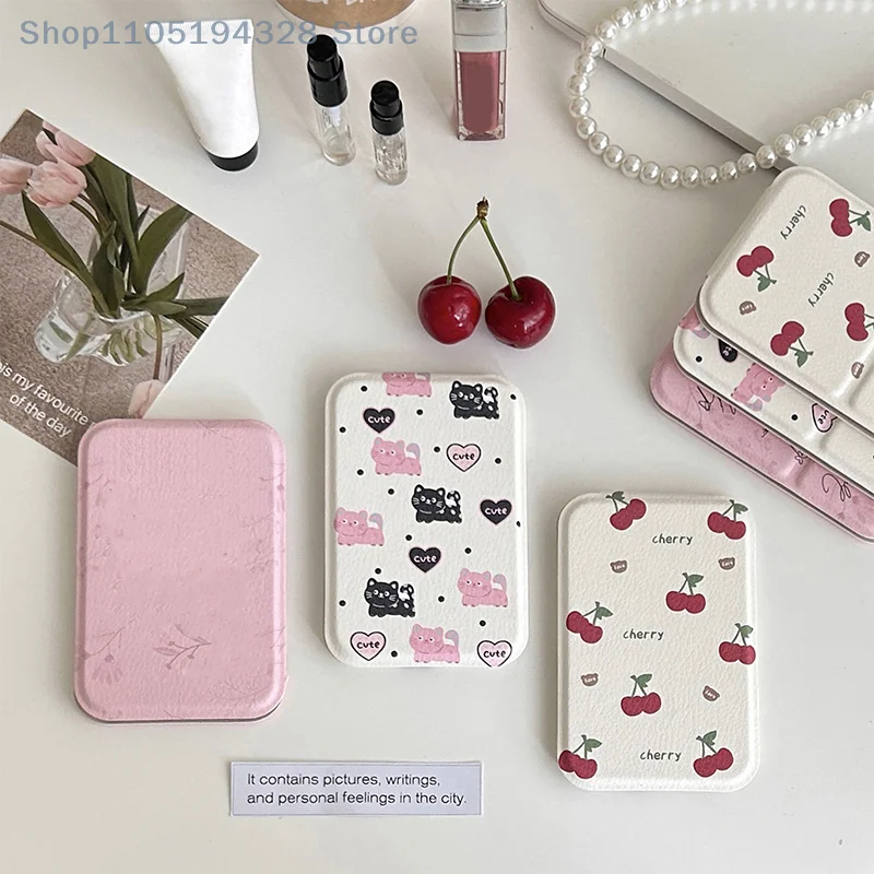 [MP] مرآة جيب صغيرة محمولة عالية الوضوح للمكياج بزاوية قابلة للتعديل قابلة للطي لمستحضرات التجميل أداة صغيرة لسطح المكتب للنساء