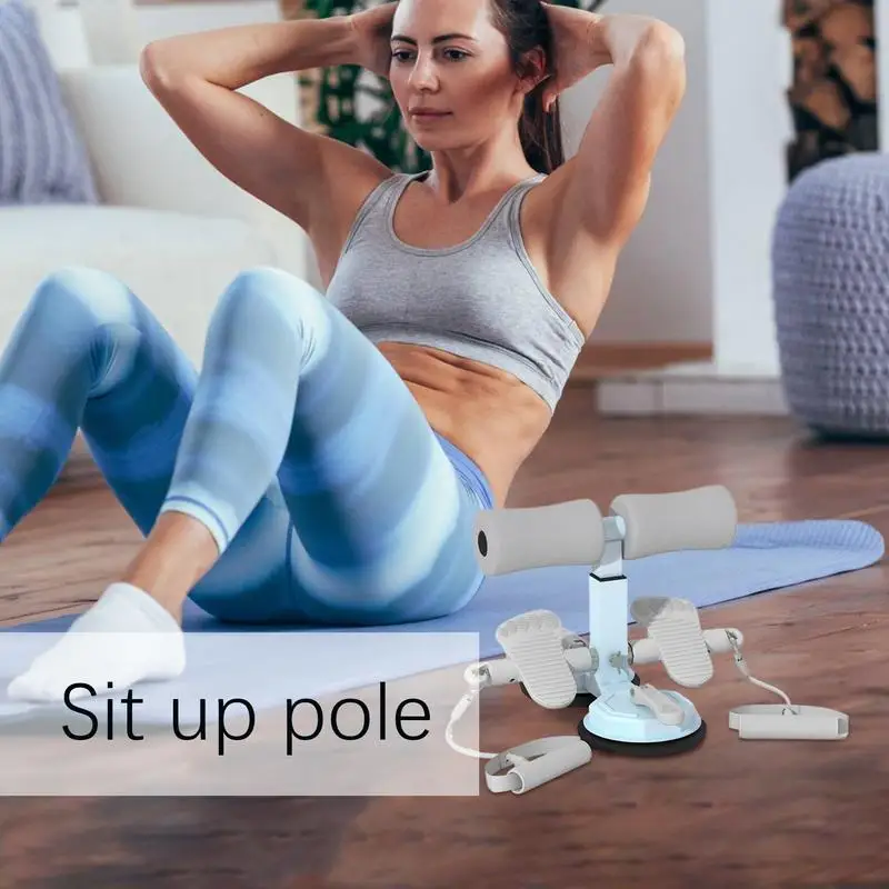 

Sit Up Machine Sit Up Helper With 2 Suction Cup Portable Adjustable Height Auxiliary Tool With Pull Rope For Ab Workout Exercise