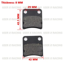 USERX Motorcycle Disc Brake Pad Brakes Front Rear Disc Brake Pads For Scooter High quality and durability Good performance