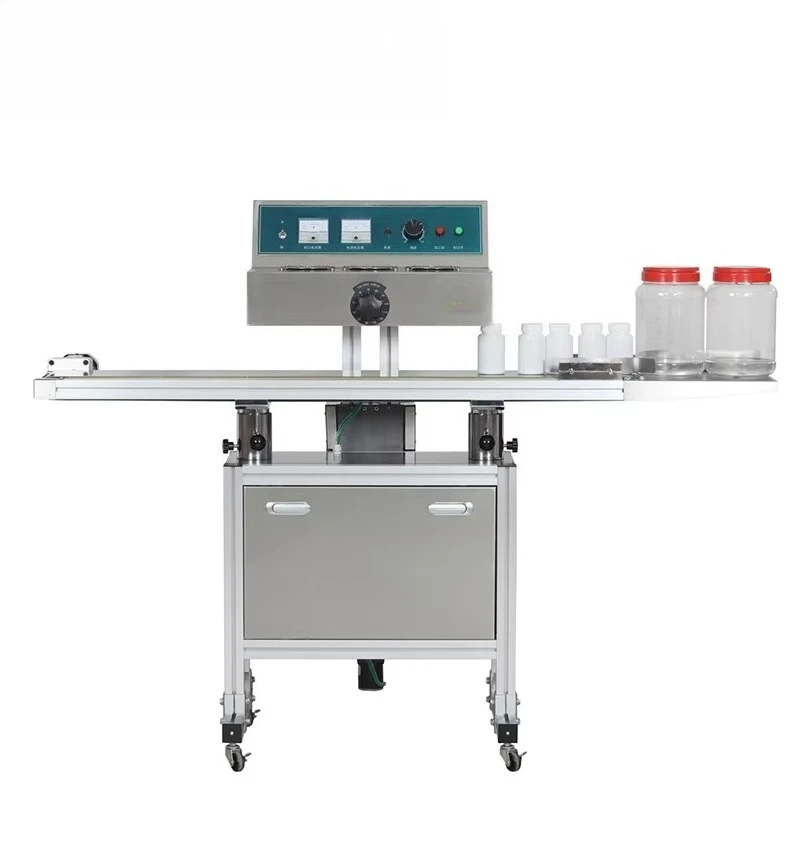 Automatic Continuous Electromagnetic Induction Sealing Machine Chemical Plastic Bottle Sealing Machine
