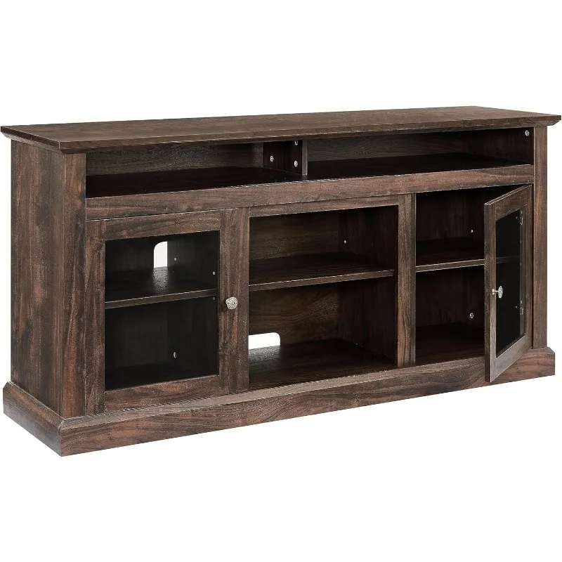 Tracy-TEF-00057-LWJ Television Stands, 60"x15.75"x29", Brown-1