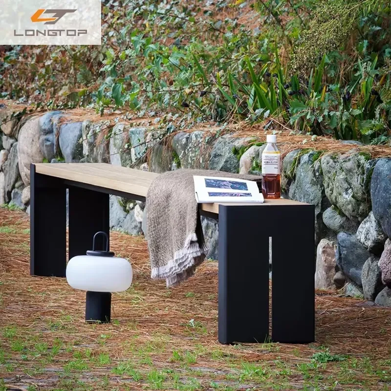 Best Price Chair Back Beach Heme Hotel Bench Next to the Table Panca