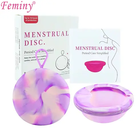 Silicone Disc Reusable Personal Hygiene disk Soft Cup With Case Kit certified Lady cup