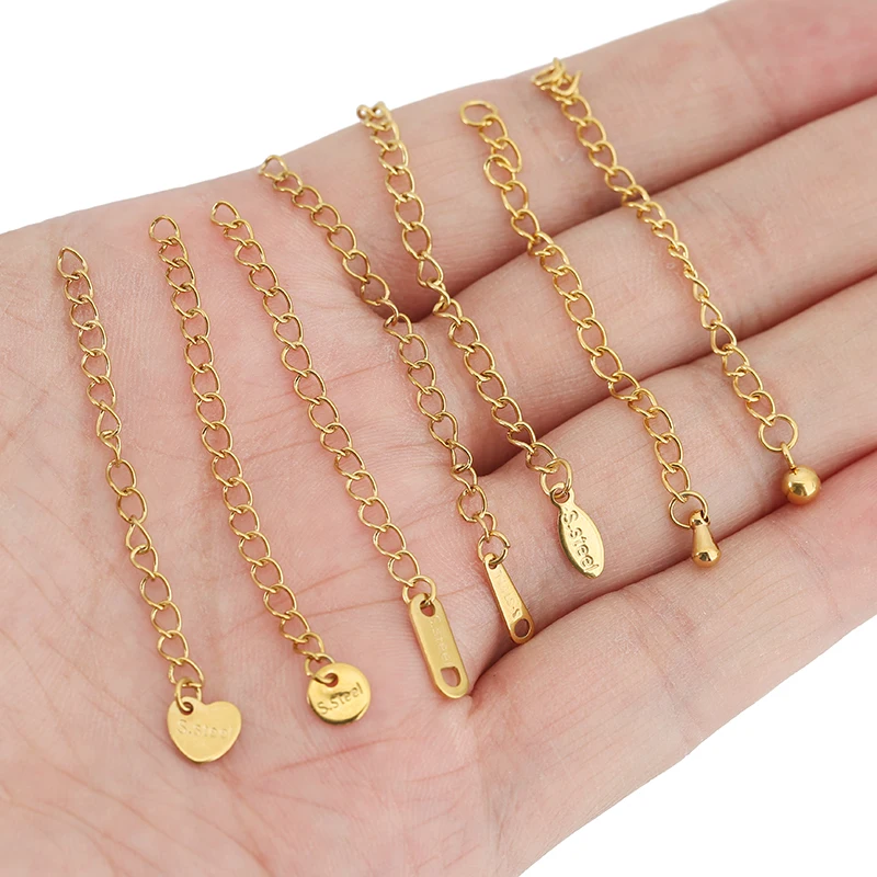 20pcs Stainless Steel Extension Chains Kit