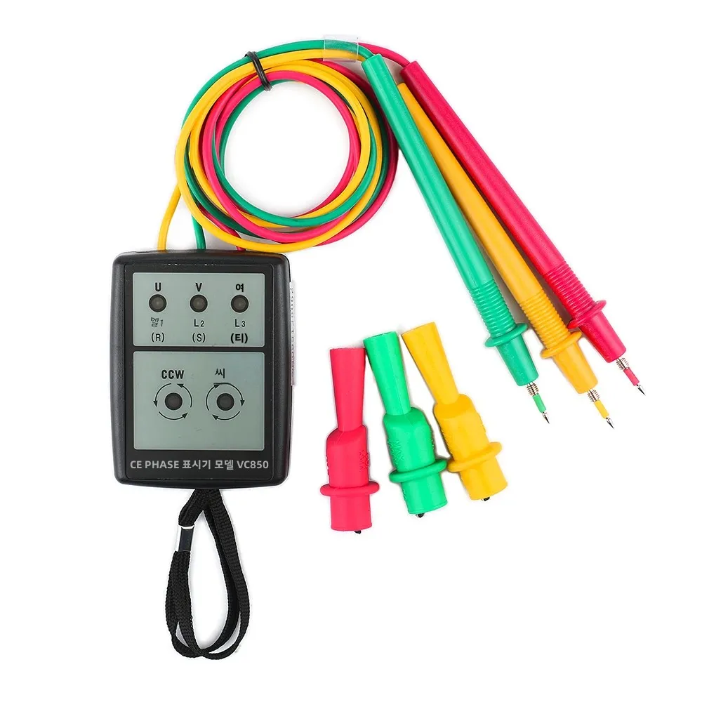 Mastech MS5900 120V-400V, VC850 200V-480V, VC850A 200V-600V AC Three Phase Rotation Indicator Meter