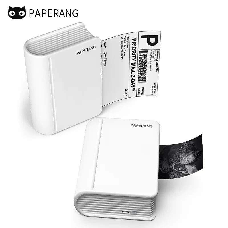 

PAPERANG C1s 57-110mm Width Pocket Mini Printer 300dpi Portable BT Thermal Mobile Printer Compatible with Android iOS Windows