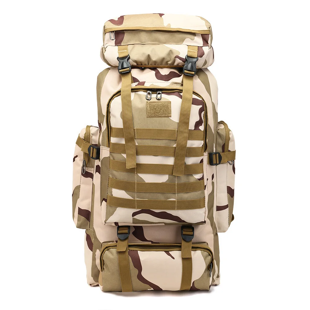 New Outdoor Mountaineering Bag Men's 80L Camouflage Backpack Tactical Backpack Sports Hiking Bag