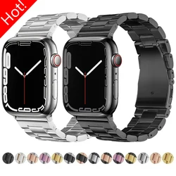 Metal Band for Apple Watch Ultra 2 49mm S10 46mm 42mm 45mm 41mm 44mm Stainless Steel Strap for IWatch Series 10 9 8 7 SE 6 5 4 3
