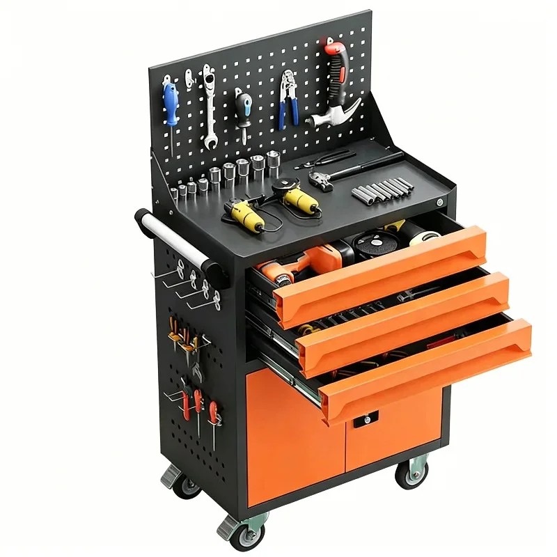 Auto Repair Tool Cart Drawer Repair Trolley Multi-Function Mobile Heavy Tool Cabinet
