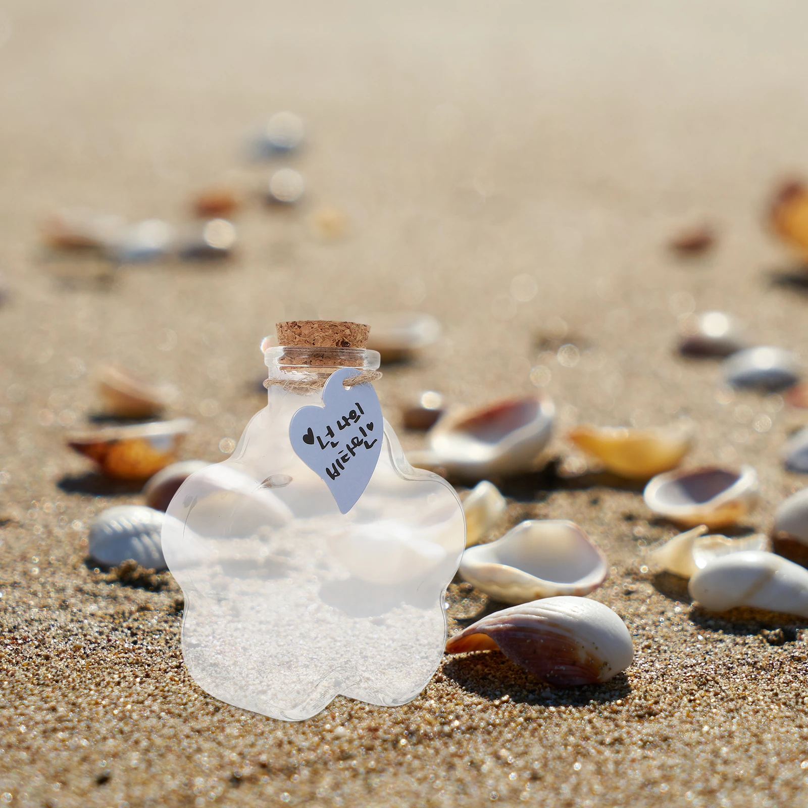 

3pcs Plum Blossom Shape Wishing Bottle Glass Diy Perfume Container Craft Storage Jar Message Bottle Gift Art Project Clear