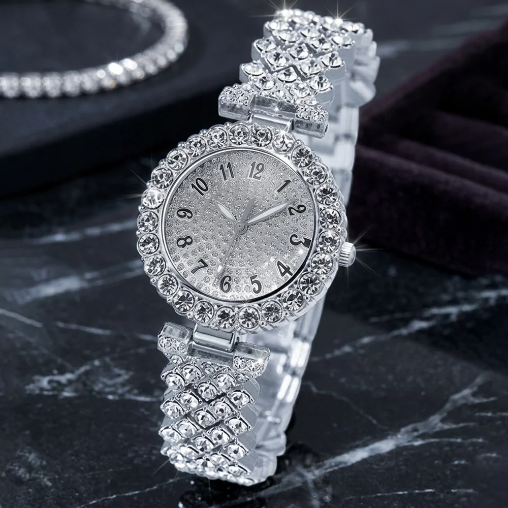 5Pcs/Set Unisex Jewelry Watche - Jewelry Watches Silver ulasan dan harga
