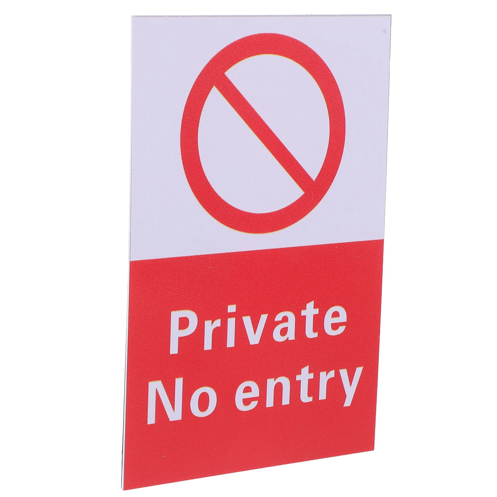 Pvc No Entrance Sign Warning Sticker Durable Self-Adhesive Safety Signs For Indoor Outdoor Traffic Security Use