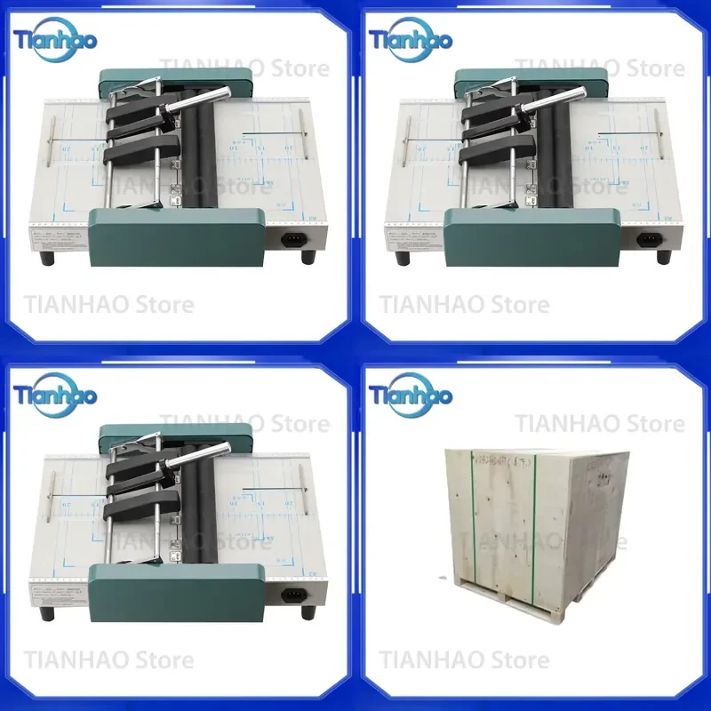 for CY8200 Manual Book Binding Machine 305x435mm 1.4mm Thickness Paper Folding Binder All-in-one Office Document Finishing
