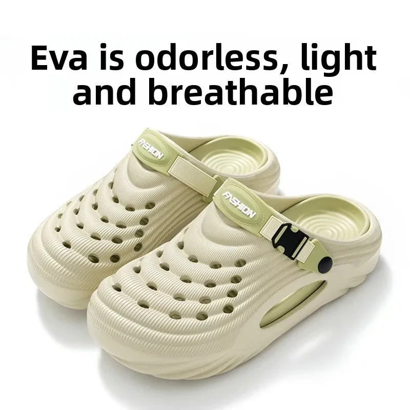 Sandals Beach New Men's Slippers Outdoor Driving Dual-purpose Beach Hole Shoes Explosions Summer Baotou Sandals