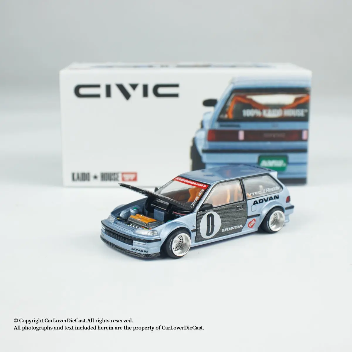 

Kaido House MINIGT 1:64 Honda Civic (EF) Alloy Die Casting Car Model Collection Ornament Gift
