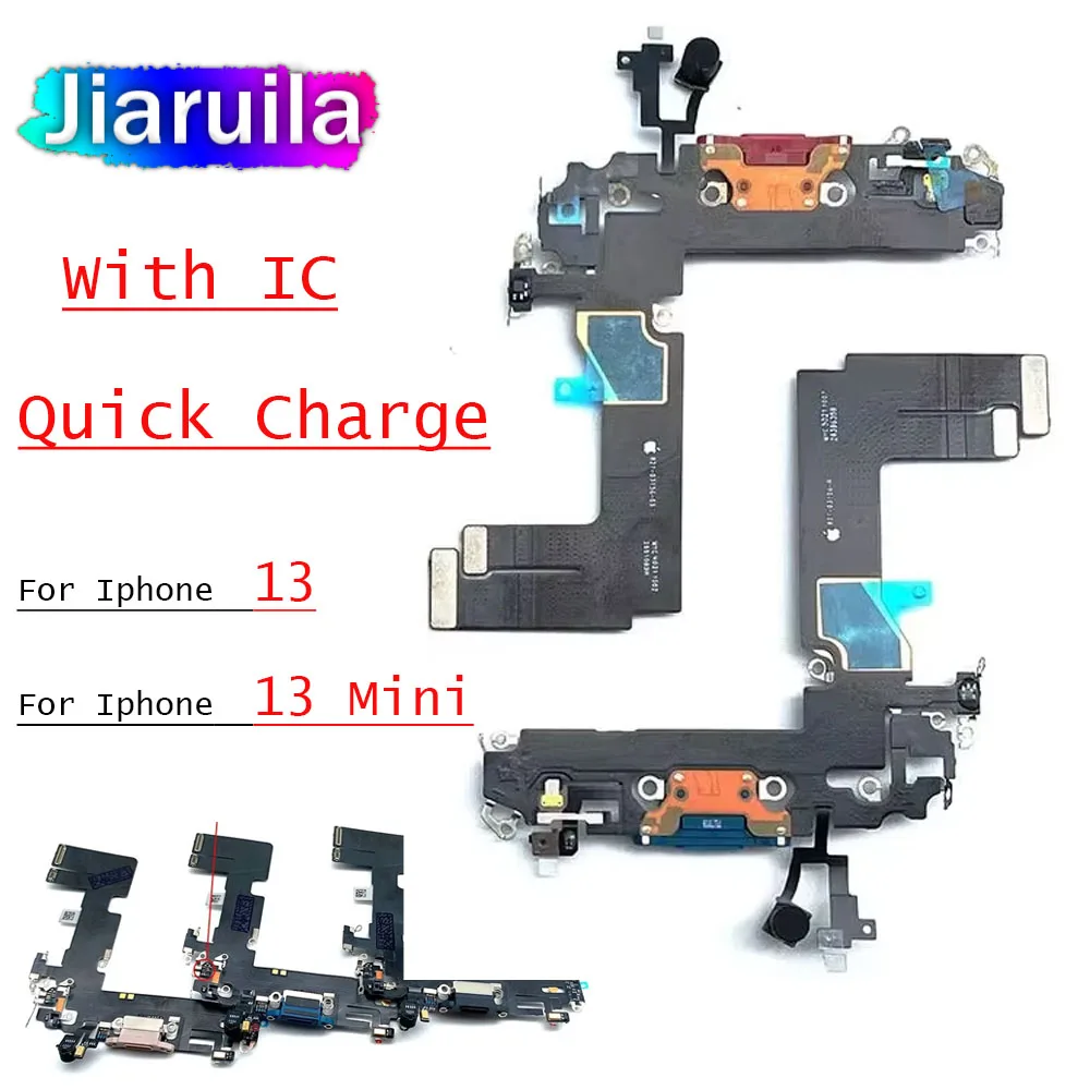 

Новая USB-зарядная плата, гибкий кабель для iPhone 13 13, мини-USB-порт для зарядного устройства, док-станция с микрофоном