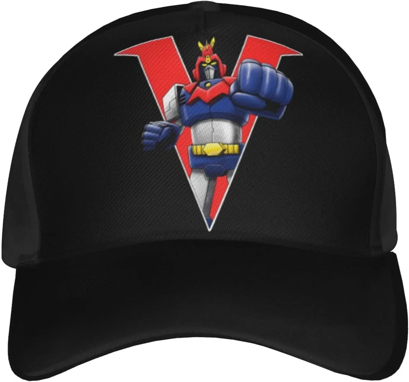 Anime Voltes V Baseball Cap Unisex Adjustable Casual Chapeau Outdoor Sports Caps Black