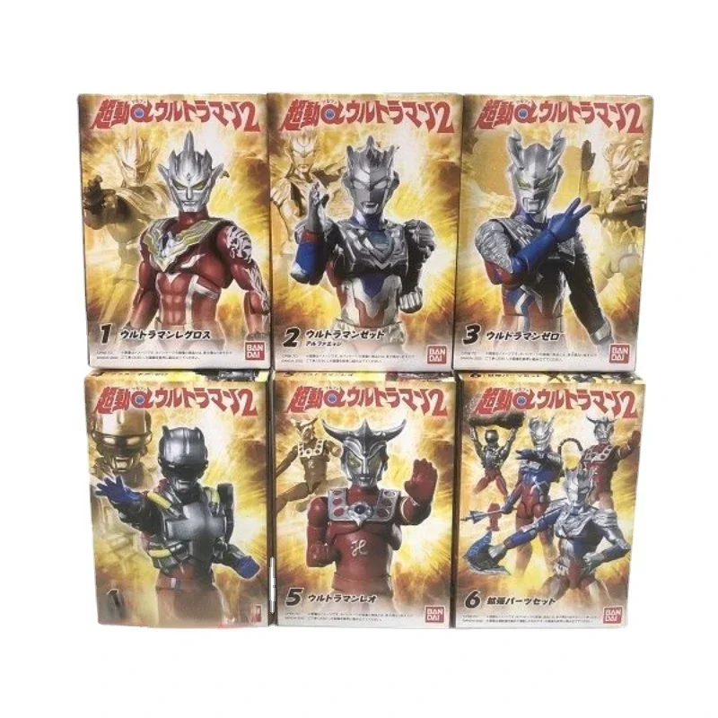 Bandai Original Food Play Toys Ultraman Series Super Move α 2 A2 Regulos, Seroro, Orzeta Gifts for Kids