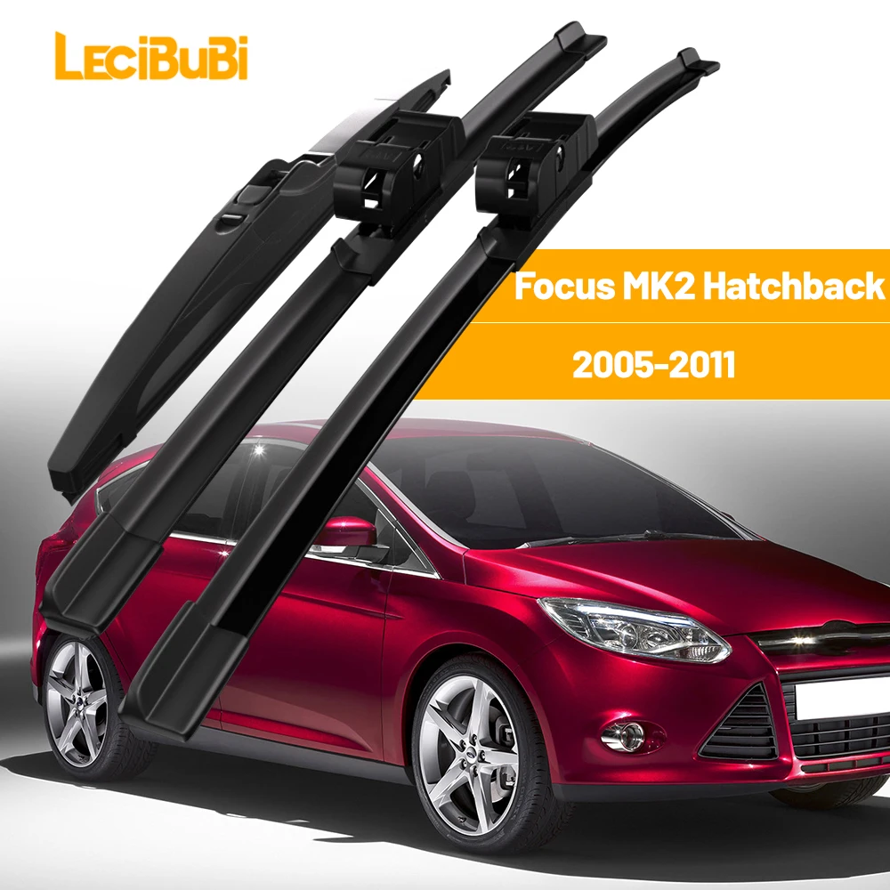 

Для Ford Focus MK2 Hatchback 2005-2011 1 комплект, передние и задние щетки стеклоочистителя, дворники 2006 2007 2008 2009 2010