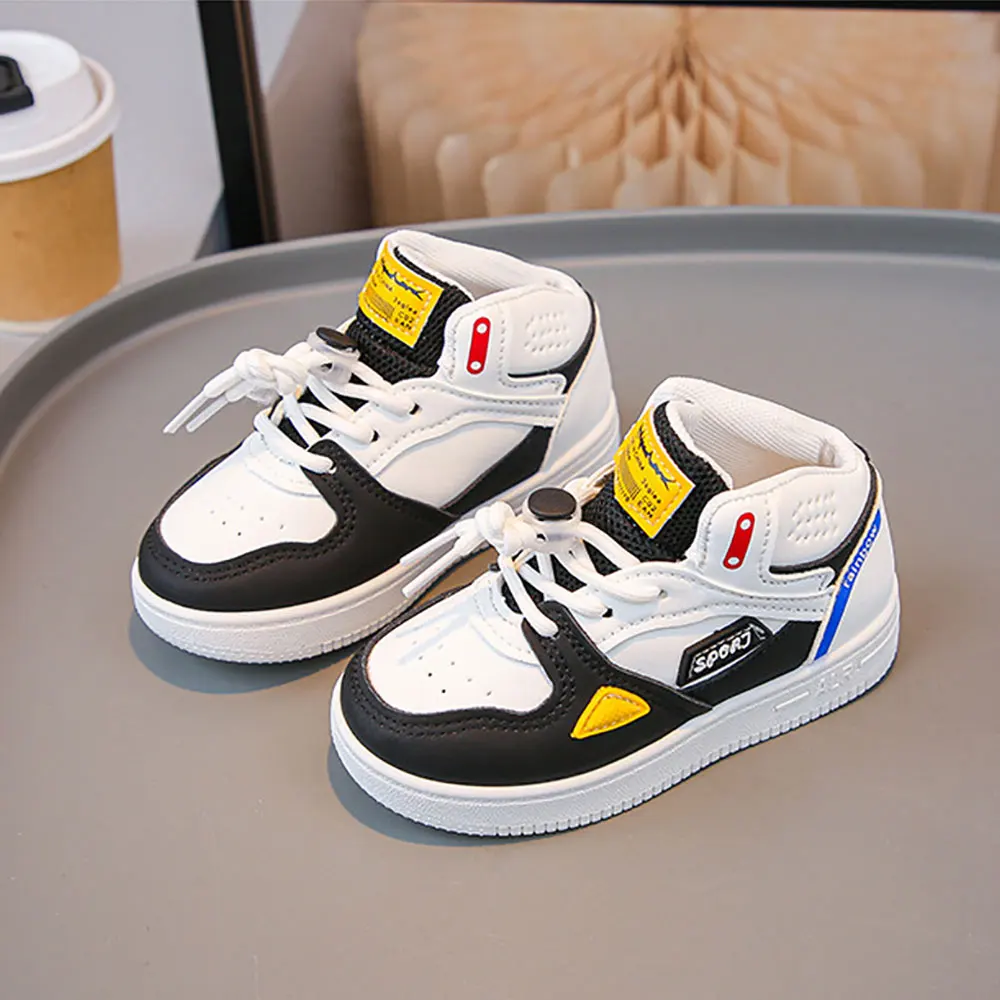Cute Kid Shoe For Boys Sports Basketball Shoes Running Sneakers Girl Kawaii Kids Spring Autumn Sneakers New Casual High Top Shoe