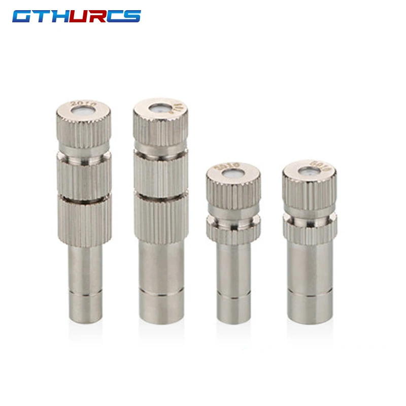 10pcs 5-15bar Mist Cooling Slip Lock Nozzle 6mm Low pressure Micro-nozzles Quick Plug Connectors Garden Irrigation Sprayers