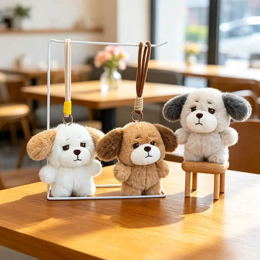

PP Cotton Puppy Plush Keychain Animal Cotton Plush Puppy Pendant Cartoon Soft Puppy Doll Key Ring Jewelry