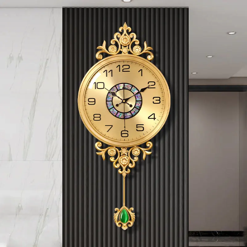 Luxury Wall Clock Modern Mechanic Noiseless Mid Century Wall Clock Beautiful Mechanism Electronic Reloj De Pared Home Decor