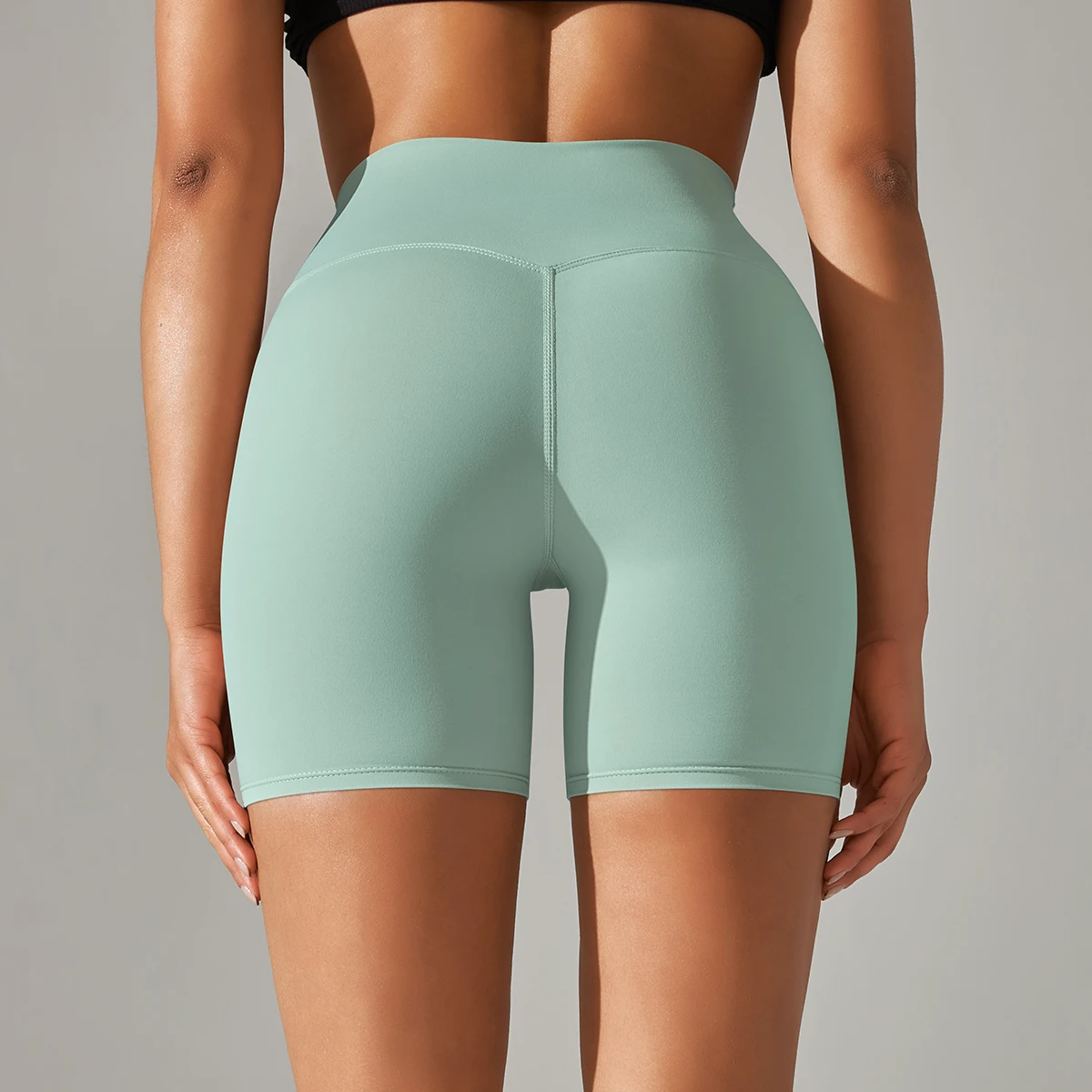 Frauen Yoga Legging Shorts Schnell Trocknend Radfahren Workout Gym Shorts Squat Proof Hohe Taille Fitness Engen Shorts Sport Kurze – Detail 29