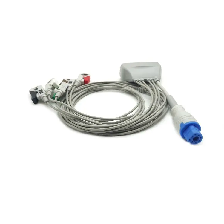 MX40 compatibele 3/5/6 Lead ECG Telemetry Lead With SpO2