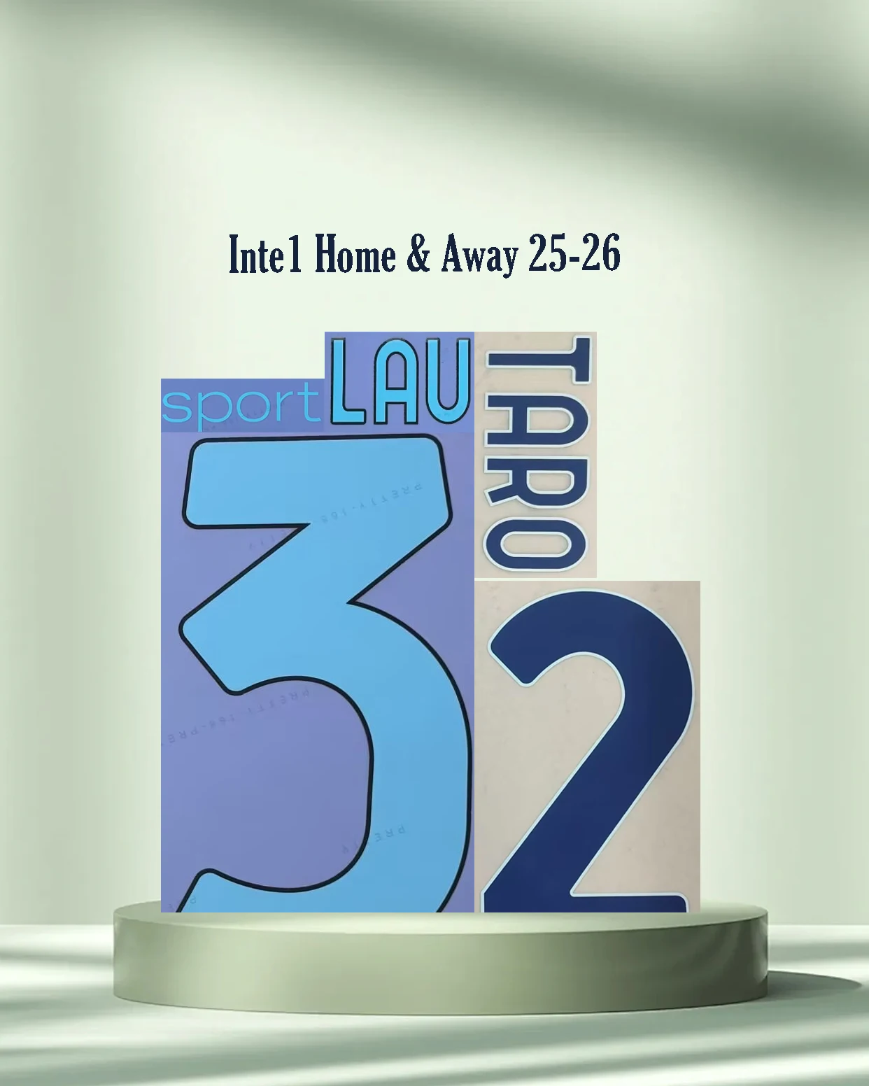 2025/26 abcINTERr مجموعات الأسماء المنزلية والبعيدة مع مكواة الراعي على 9THURAM الاسم والرقم جودة AAAA 2026