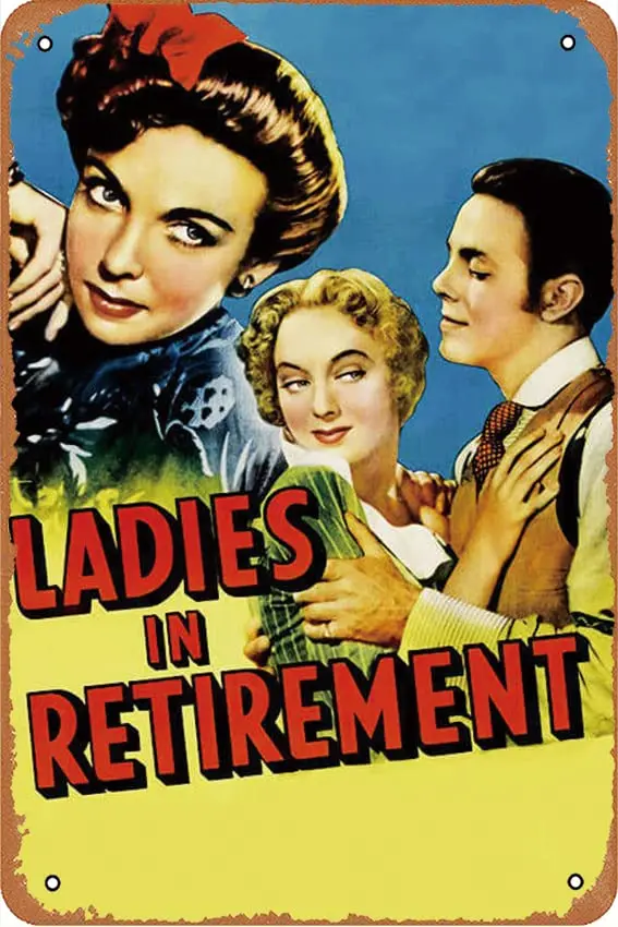 Ladies in Retirement Movie Vintage Metal Tin Sign Retro Style Wall Plaque Decoration Metal Sign 8x12 inch