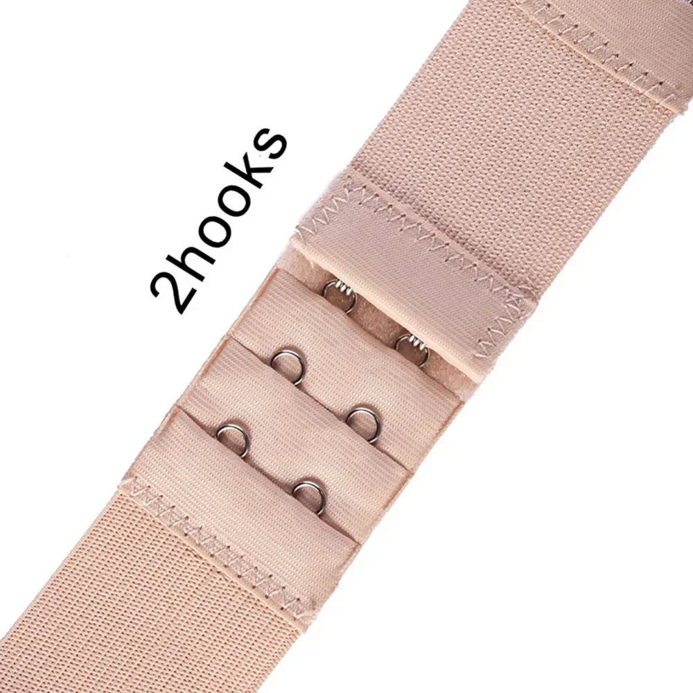 3 قطعة السيدات الناعمة 2/3 هوك الصدرية موسع البرازيلي تمديد حزام الملابس الداخلية حزام إضافة