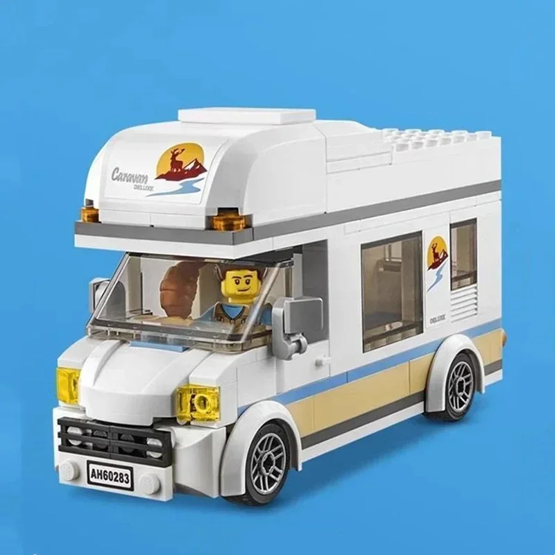 City Series Holiday-Camper-Van Compatible 60283 Building Blocks Bricks Education Assembly Toys for Child Birthday Christmas Gift