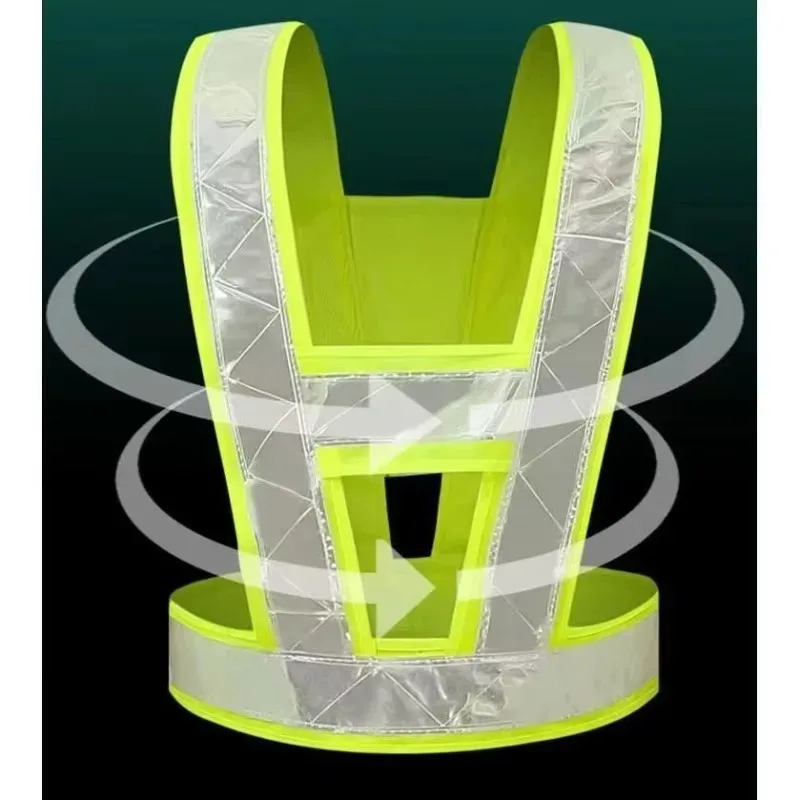 

Glb женские дышащие V-образные жилеты для бега на открытом воздухе и светоотражающие защитные жилеты высокой видимости для мужчин