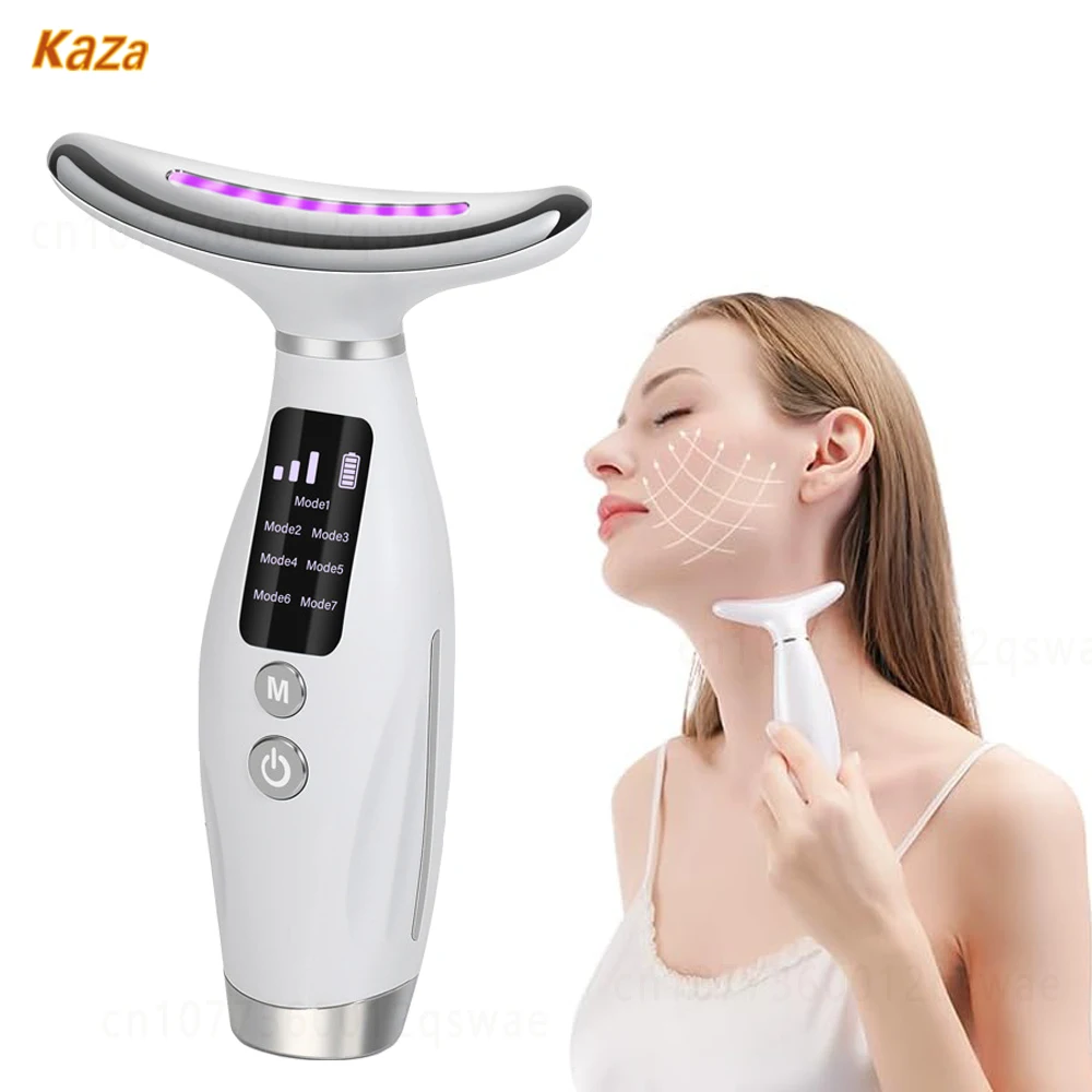 Pescoço e Face Lifting Machine, Dispositivo Microcorrente Facial, Pele Apertar Massageador, Anti-Rugas, Removedor de Queixo Duplo